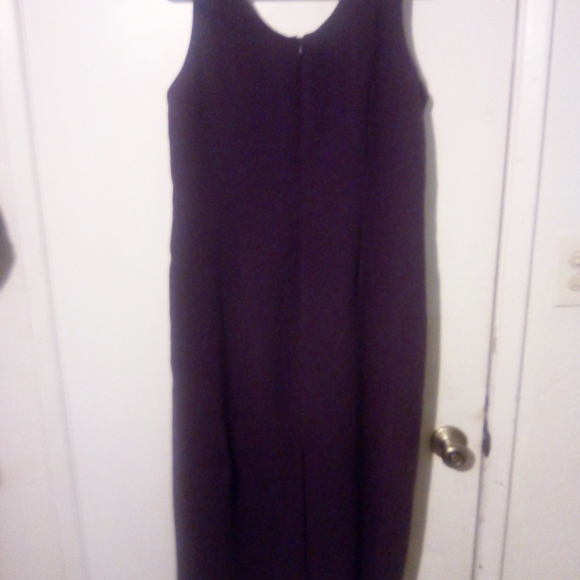 K Woman Petite Plum Sleeveless Tank Dress Size 14WP - Picture 2 of 2